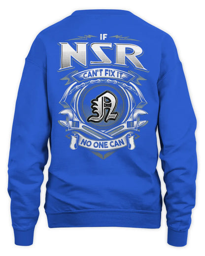 NSR AP81-K4-626 - Personalized Ahmed Quote Apparel “If Ahmed Can't Fix It, No One Can” - Unisex Sweatshirt - Royal