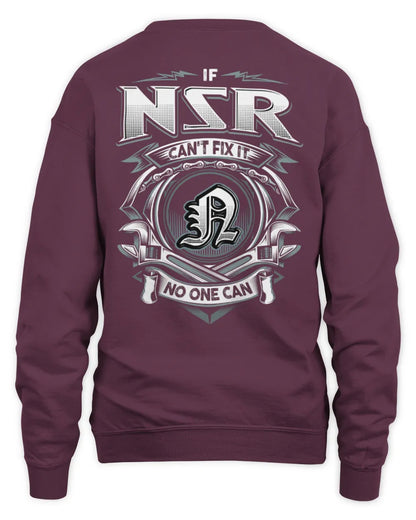 NSR AP81-K4-626 - Personalized Ahmed Quote Apparel “If Ahmed Can't Fix It, No One Can” - Unisex Sweatshirt - Maroon