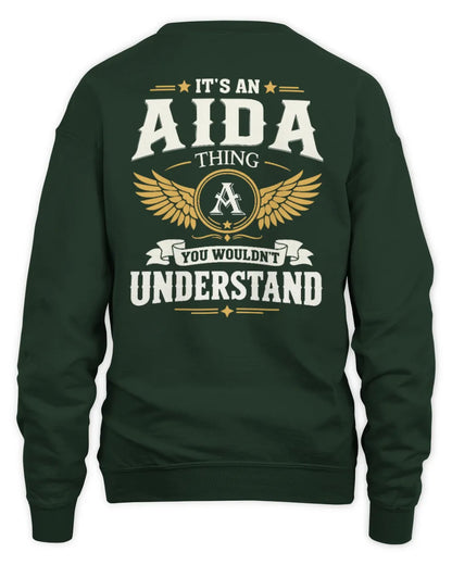 AIDA KT06-M008 It’s a [NAME] Thing – You Wouldn’t Understand | Personalized Vintage T-Shirt - Unisex Sweatshirt - Forest Green