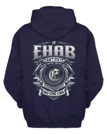 EHAB AP81-K4-626 - Personalized Ahmed Quote Apparel “If Ahmed Can't Fix It, No One Can” - Unisex Hoodie - Navy