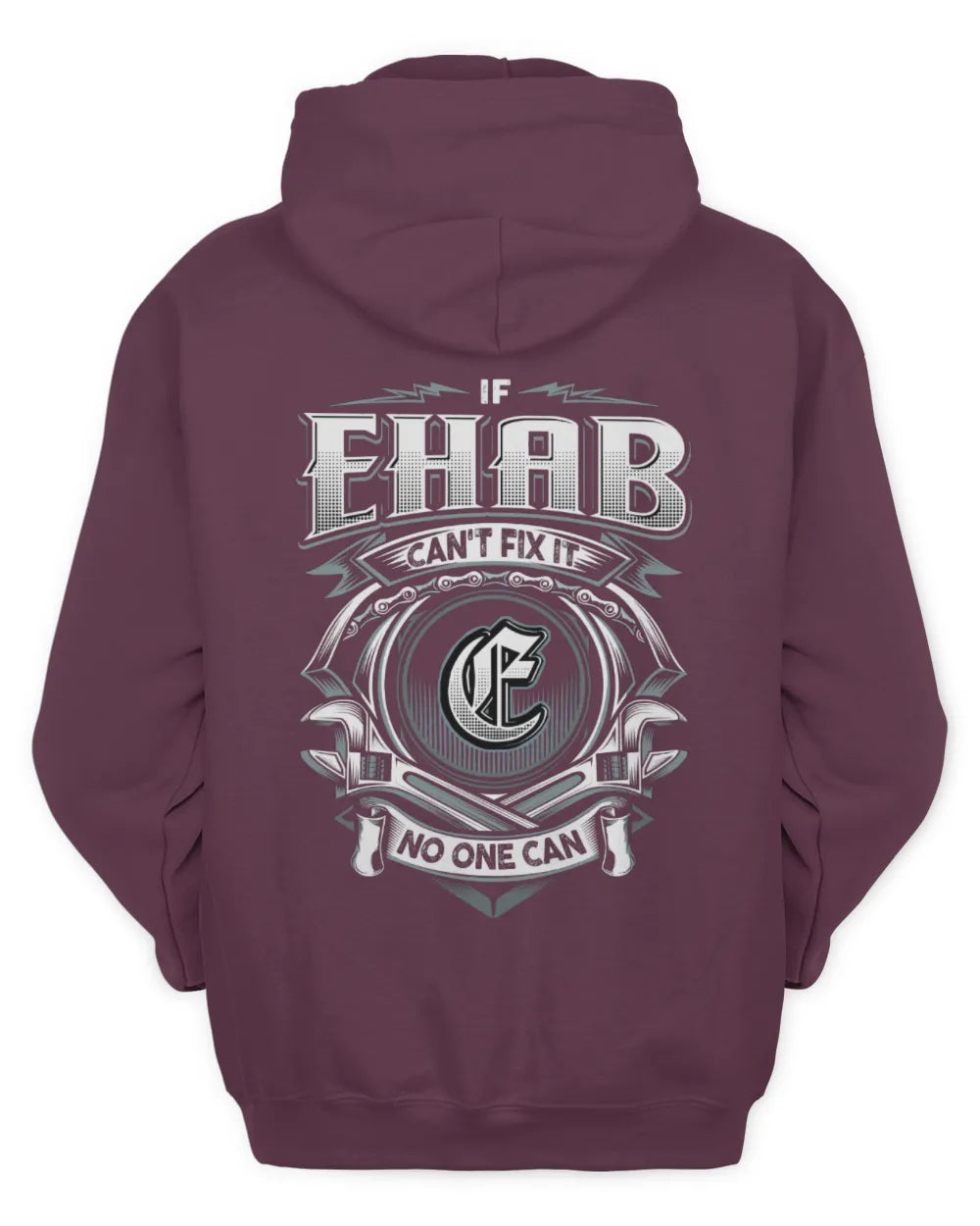 EHAB AP81-K4-626 - Personalized Ahmed Quote Apparel “If Ahmed Can't Fix It, No One Can” - Unisex Hoodie - Maroon