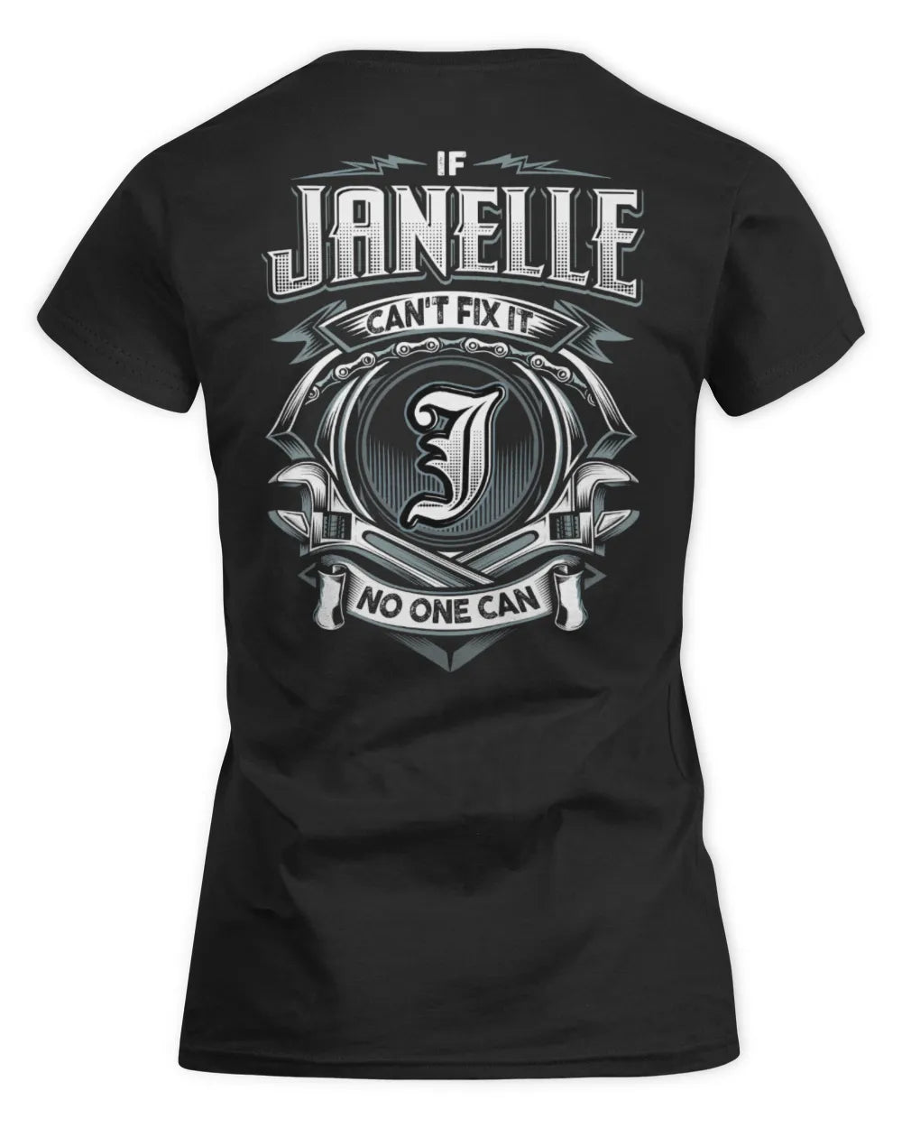 JANELLE AP81-K4-626 - Personalized Ahmed Quote Apparel “If Ahmed Can't Fix It, No One Can” - Women's Standard T-Shirt - Black