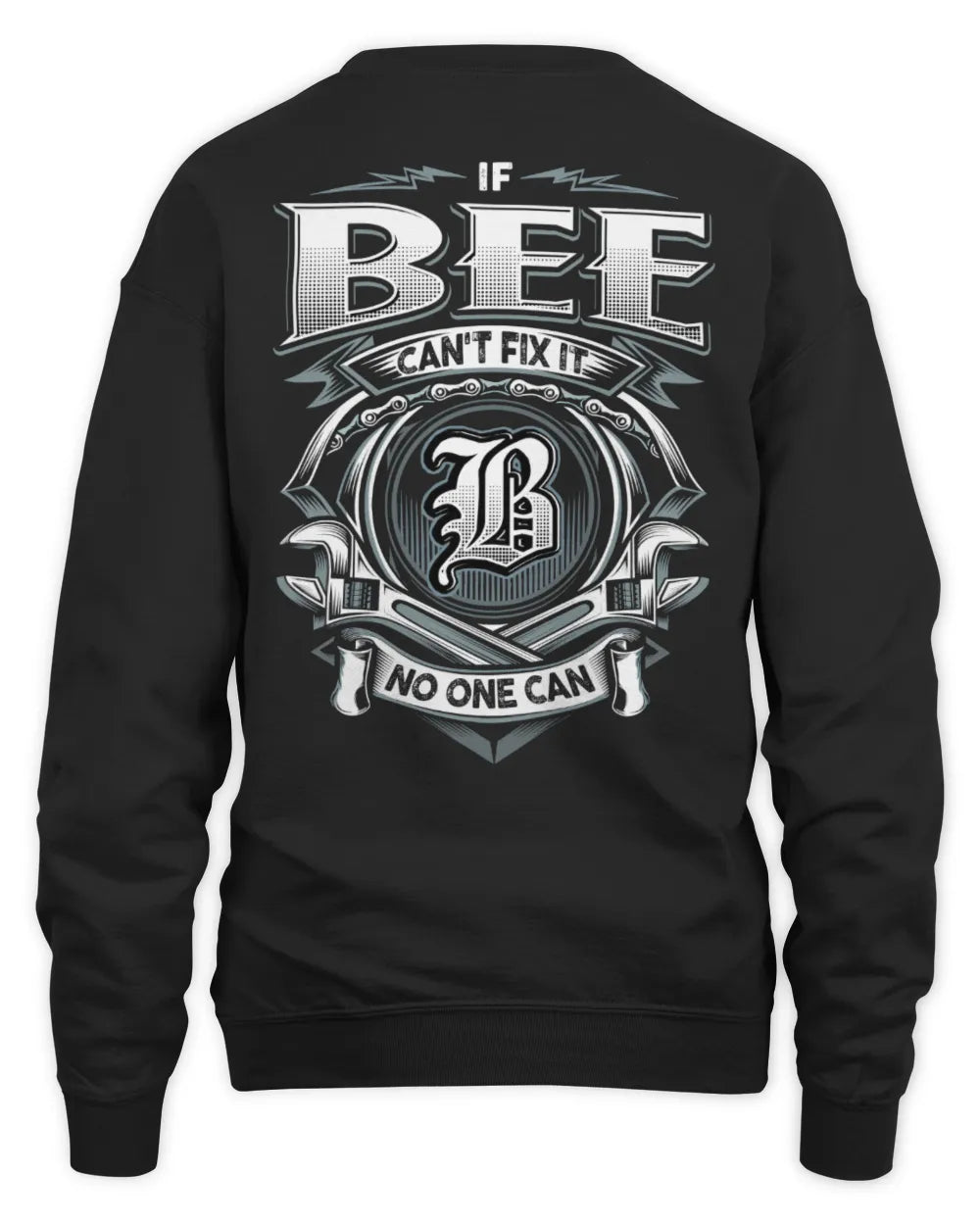 BEE AP81-K4-626 - Personalized Ahmed Quote Apparel “If Ahmed Can't Fix It, No One Can” - Unisex Sweatshirt - Black
