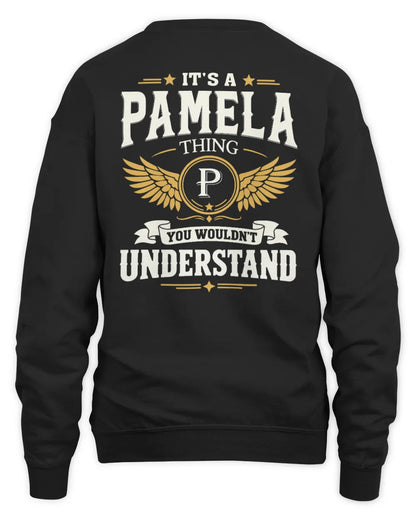 PAMELA KT06-M008 It’s a [NAME] Thing – You Wouldn’t Understand | Personalized Vintage T-Shirt - Unisex Sweatshirt - Black