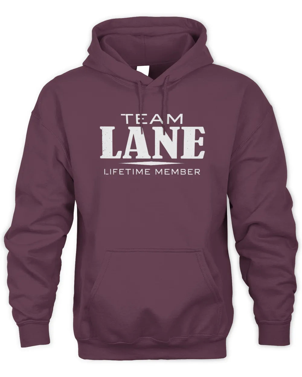 LANE BL62-K4-128 - Personalized “Team NAME Lifetime Member” - Unisex Hoodie - Maroon