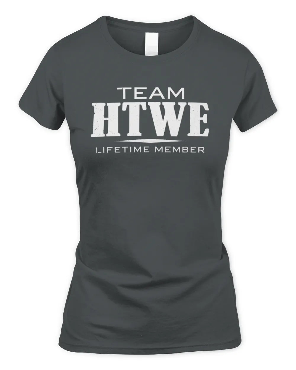 HTWE BL62-K4-128 - Personalized “Team NAME Lifetime Member” - Women's Standard T-Shirt - Charcoal