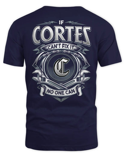 CORTES AP81-K4-626 - Personalized Ahmed Quote Apparel “If Ahmed Can't Fix It, No One Can” - Unisex Standard T-Shirt - Navy