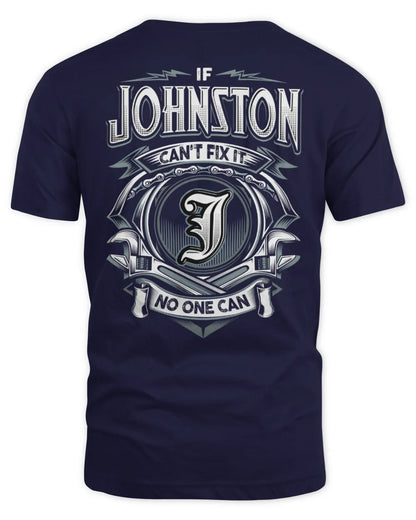 JOHNSTON AP81-K4-626 - Personalized Ahmed Quote Apparel “If Ahmed Can't Fix It, No One Can” - Unisex Standard T-Shirt - Navy