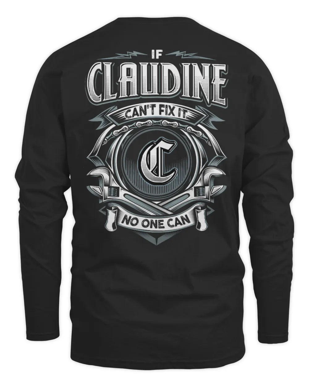 CLAUDINE AP81-K4-626 - Personalized Ahmed Quote Apparel “If Ahmed Can't Fix It, No One Can” - Men's Long Sleeved T-Shirt - Black