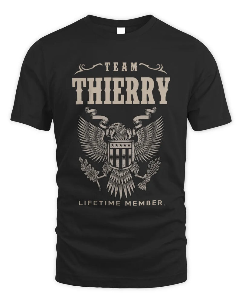 THIERRY TP06-K82 – Personalized Classic Style Apparel “Team NAME Lifetime Member” - Unisex Standard T-Shirt - Black