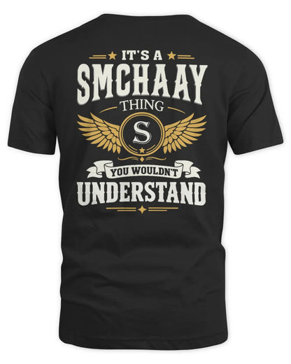 SMCHAAY KT06-M008 It’s a [NAME] Thing – You Wouldn’t Understand | Personalized Vintage T-Shirt - Unisex Standard T-Shirt - Black