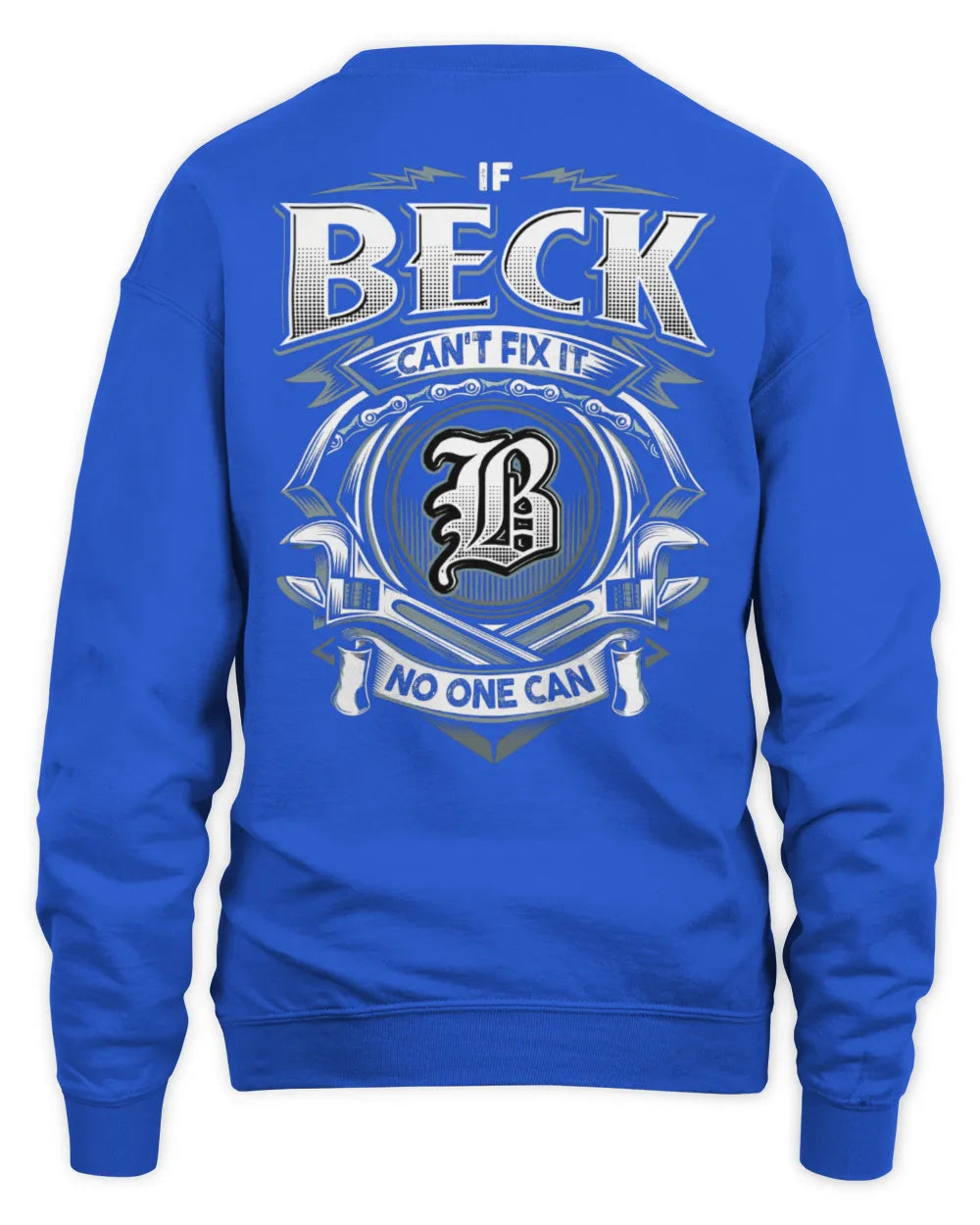 BECK AP81-K4-626 - Personalized Ahmed Quote Apparel “If Ahmed Can't Fix It, No One Can” - Unisex Sweatshirt - Royal