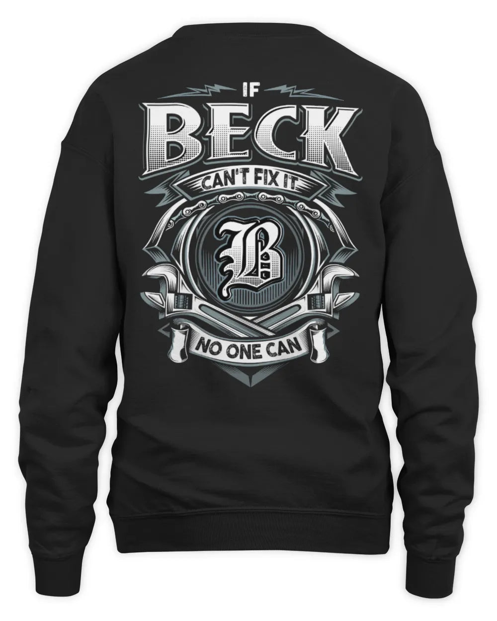 BECK AP81-K4-626 - Personalized Ahmed Quote Apparel “If Ahmed Can't Fix It, No One Can” - Unisex Sweatshirt - Black