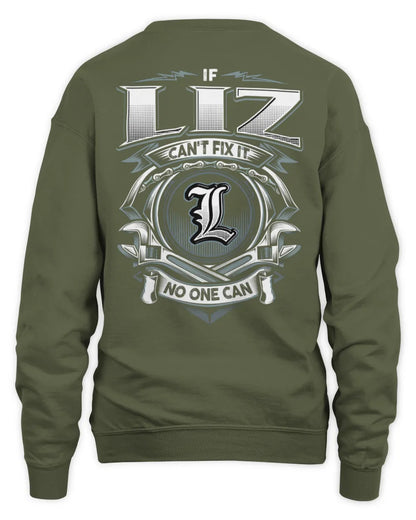 LIZ AP81-K4-626 - Personalized Ahmed Quote Apparel “If Ahmed Can't Fix It, No One Can” - Unisex Sweatshirt - Military Green
