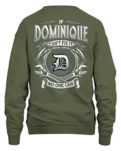 DOMINIQUE AP81-K4-626 - Personalized Ahmed Quote Apparel “If Ahmed Can't Fix It, No One Can” - Unisex Sweatshirt - Military Green