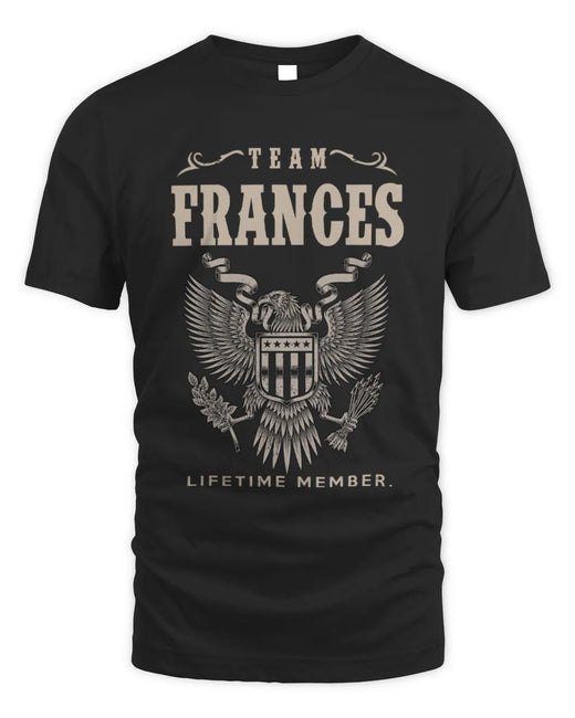 FRANCES TP06-K82 – Personalized Classic Style Apparel “Team NAME Lifetime Member”