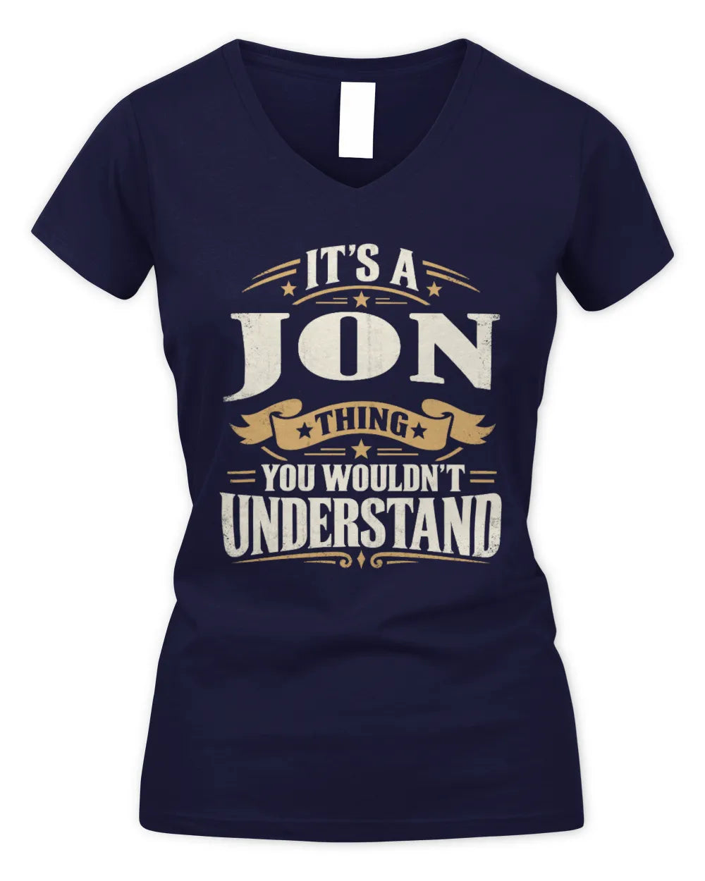 JON P08 TH51 - Personalized “It’s a/an [NAME] Thing – You Wouldn’t Understand” Shirt - Women's V-Neck T-Shirt - Navy