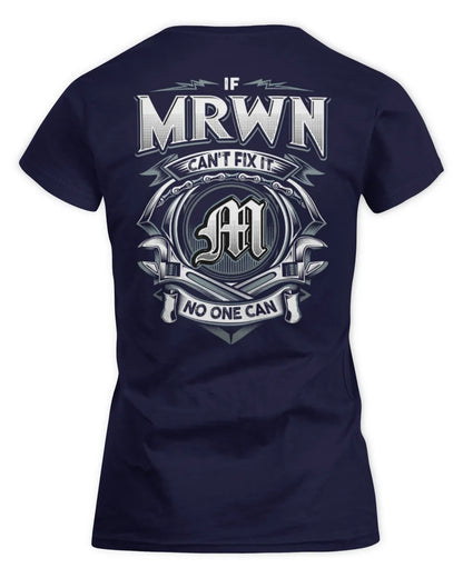 MRWN AP81-K4-626 - Personalized Ahmed Quote Apparel “If Ahmed Can't Fix It, No One Can” - Women's Standard T-Shirt - Navy