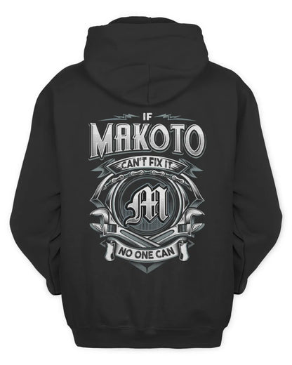 MAKOTO AP81-K4-626 - Personalized Ahmed Quote Apparel “If Ahmed Can't Fix It, No One Can” - Unisex Hoodie - Black