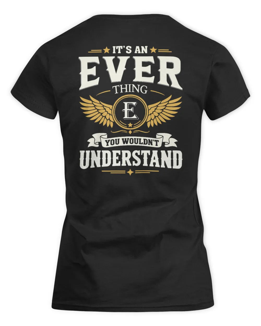 EVER KT06-M008 It’s a [NAME] Thing – You Wouldn’t Understand | Personalized Vintage T-Shirt - Women's Standard T-Shirt - Black