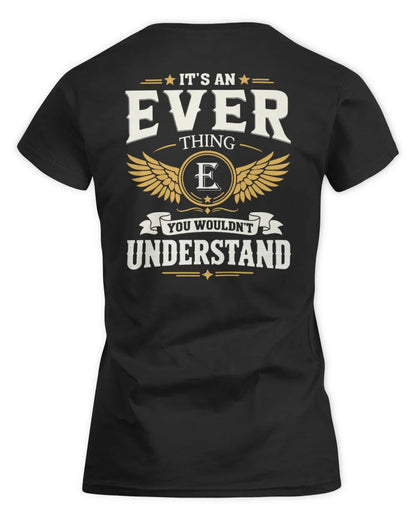 EVER KT06-M008 It’s a [NAME] Thing – You Wouldn’t Understand | Personalized Vintage T-Shirt - Women's Standard T-Shirt - Black
