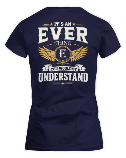 EVER KT06-M008 It’s a [NAME] Thing – You Wouldn’t Understand | Personalized Vintage T-Shirt - Women's Standard T-Shirt - Navy