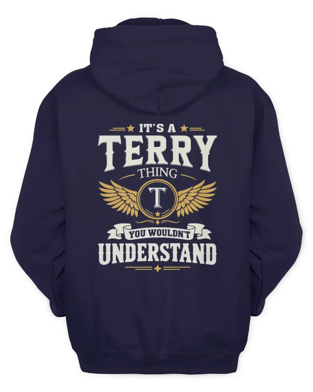 TERRY KT06-M008 It’s a [NAME] Thing – You Wouldn’t Understand | Personalized Vintage T-Shirt - Unisex Hoodie - Navy