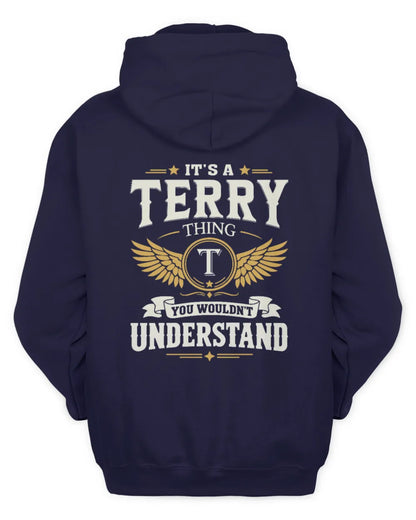 TERRY KT06-M008 It’s a [NAME] Thing – You Wouldn’t Understand | Personalized Vintage T-Shirt - Unisex Hoodie - Navy