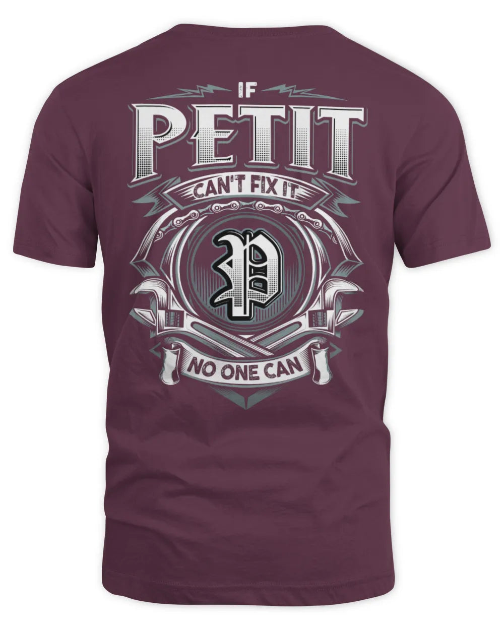 PETIT AP81-K4-626 - Personalized Ahmed Quote Apparel “If Ahmed Can't Fix It, No One Can” - Unisex Standard T-Shirt - Maroon