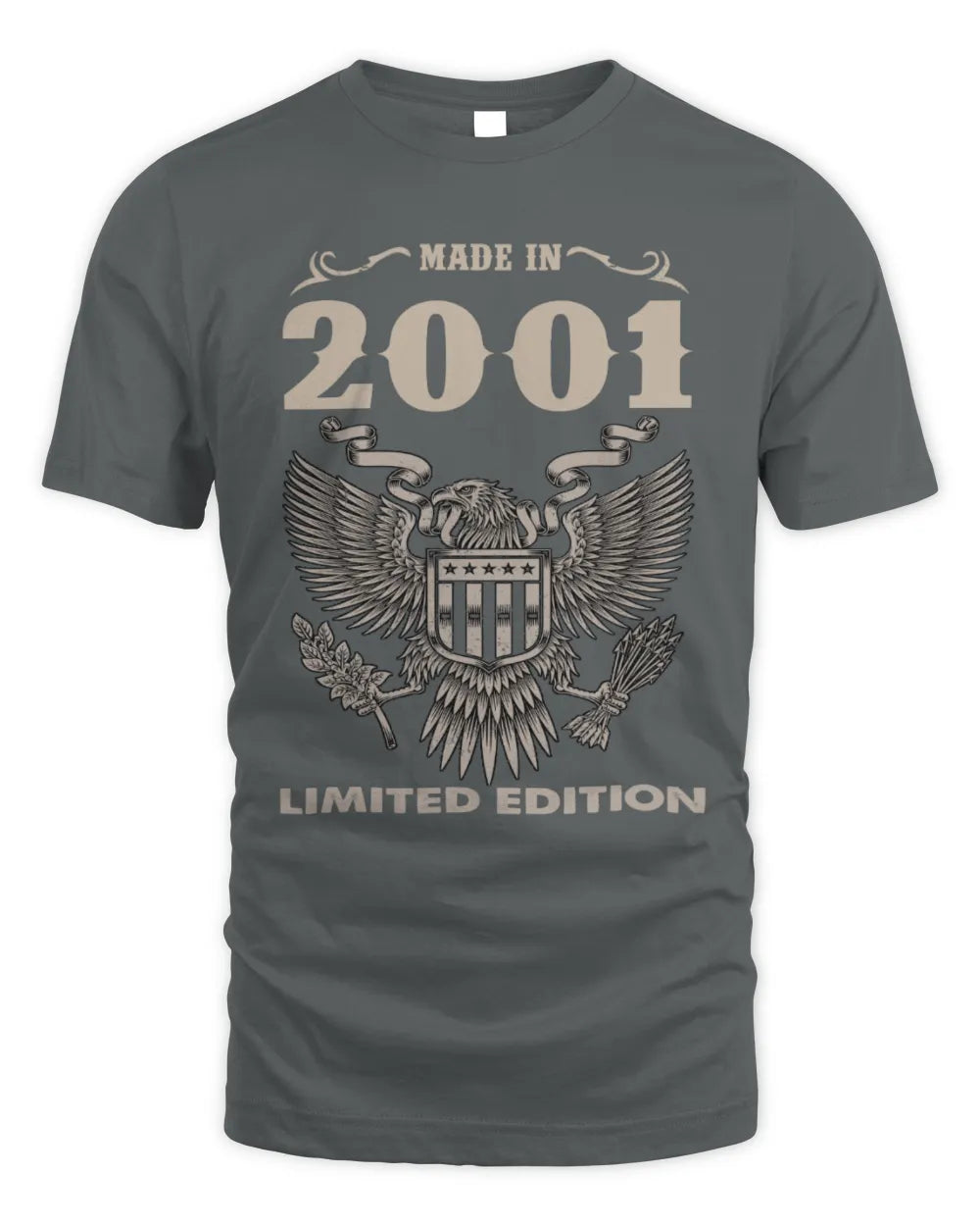 2001 HH89-K2 – Classic Birth Year Limited Edition T-Shirt - Unisex Standard T-Shirt - Charcoal