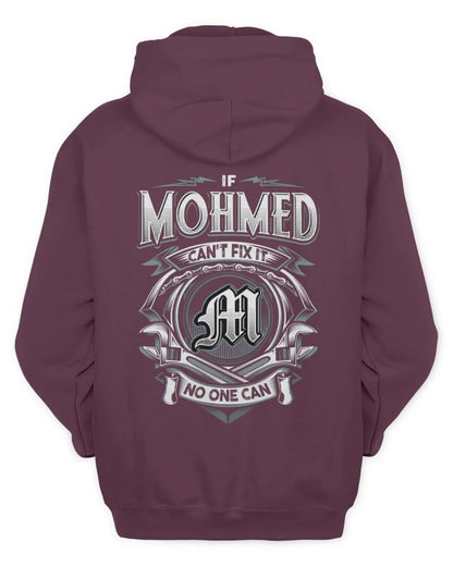 MOHMED AP81-K4-626 - Personalized Ahmed Quote Apparel “If Ahmed Can't Fix It, No One Can” - Unisex Hoodie - Maroon