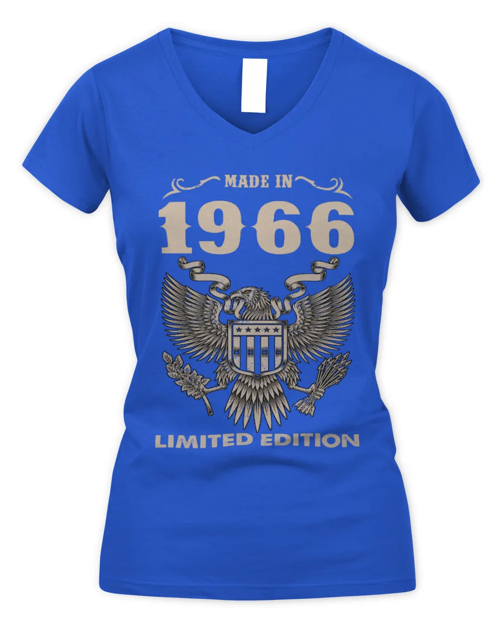 1966 HH89-K2 – Classic Birth Year Limited Edition T-Shirt - Women's V-Neck T-Shirt - Royal