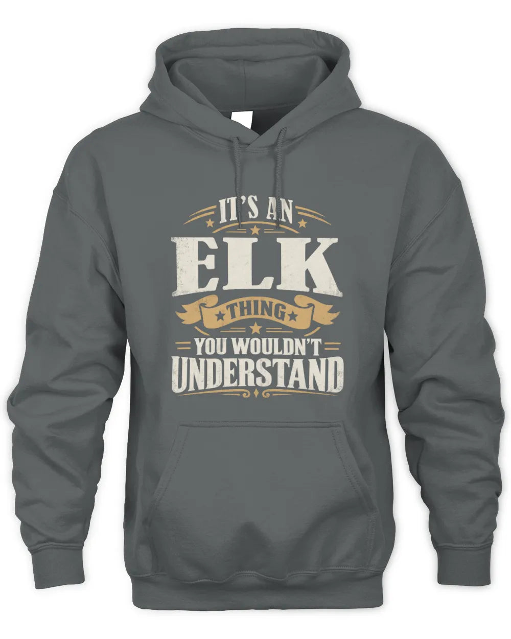 ELK P08 TH51 - Personalized “It’s a/an [NAME] Thing – You Wouldn’t Understand” Shirt - Unisex Hoodie - Charcoal
