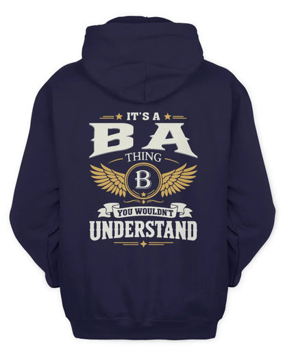 BA KT06-M008 It’s a [NAME] Thing – You Wouldn’t Understand | Personalized Vintage T-Shirt - Unisex Hoodie - Navy