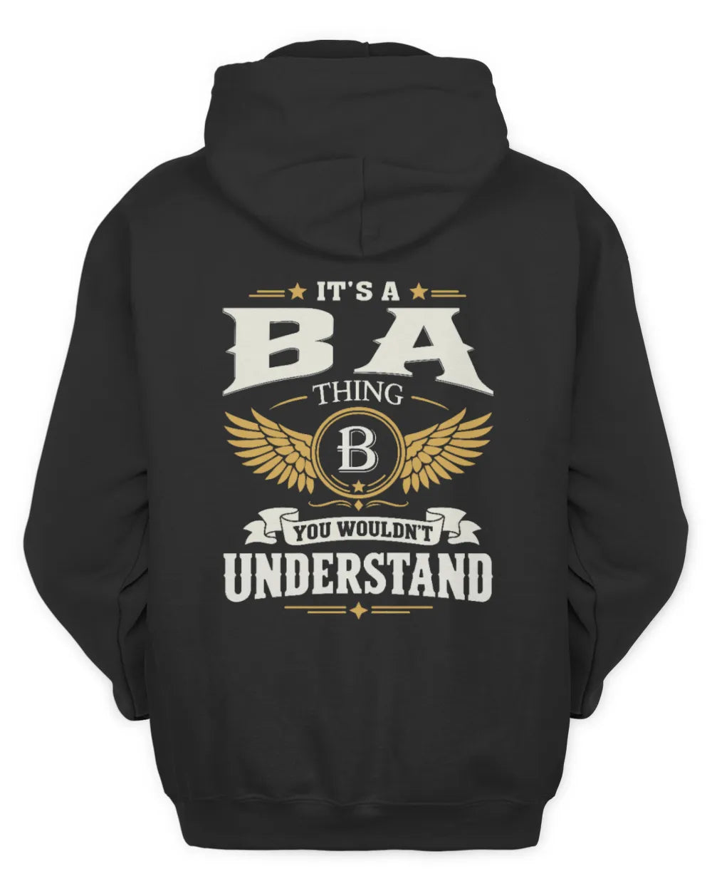 BA KT06-M008 It’s a [NAME] Thing – You Wouldn’t Understand | Personalized Vintage T-Shirt - Unisex Hoodie - Black