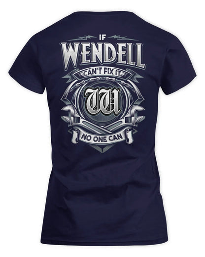WENDELL AP81-K4-626 - Personalized Ahmed Quote Apparel “If Ahmed Can't Fix It, No One Can” - Women's Standard T-Shirt - Navy