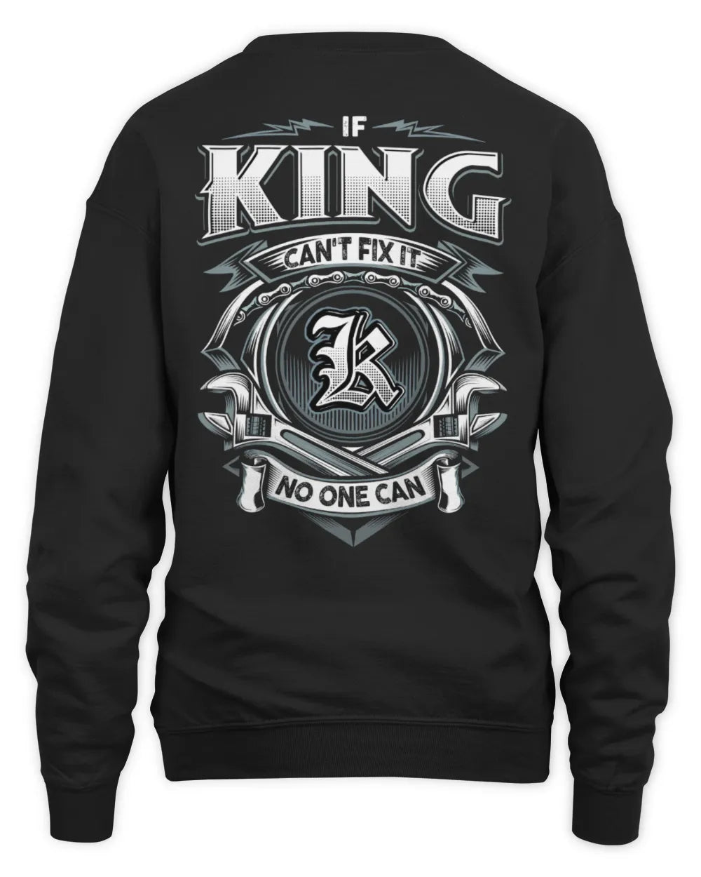 KING AP81-K4-626 - Personalized Ahmed Quote Apparel “If Ahmed Can't Fix It, No One Can” - Unisex Sweatshirt - Black