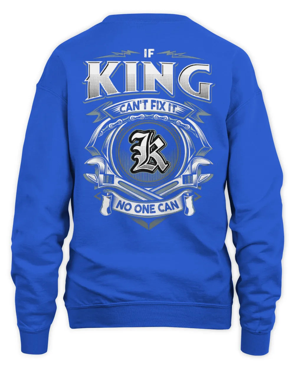 KING AP81-K4-626 - Personalized Ahmed Quote Apparel “If Ahmed Can't Fix It, No One Can” - Unisex Sweatshirt - Royal