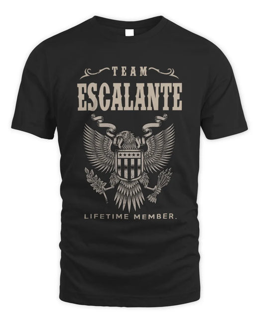 ESCALANTE TP06-K82 – Personalized Classic Style Apparel “Team NAME Lifetime Member”