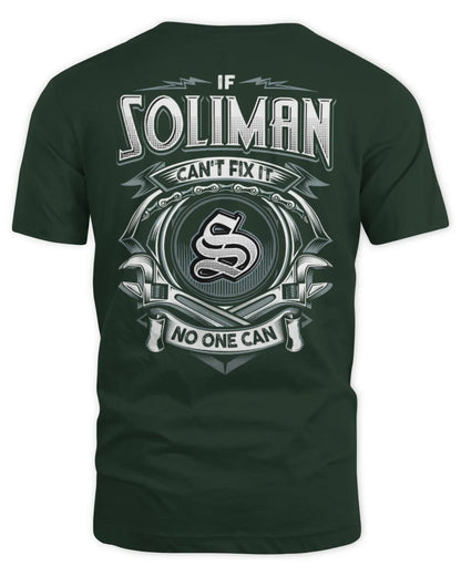 SOLIMAN AP81-K4-626 - Personalized Ahmed Quote Apparel “If Ahmed Can't Fix It, No One Can” - Unisex Standard T-Shirt - Forest Green
