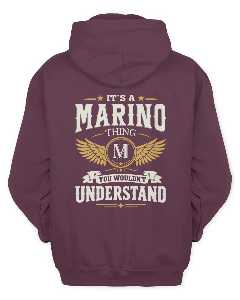 MARINO KT06-M008 It’s a [NAME] Thing – You Wouldn’t Understand | Personalized Vintage T-Shirt - Unisex Hoodie - Maroon