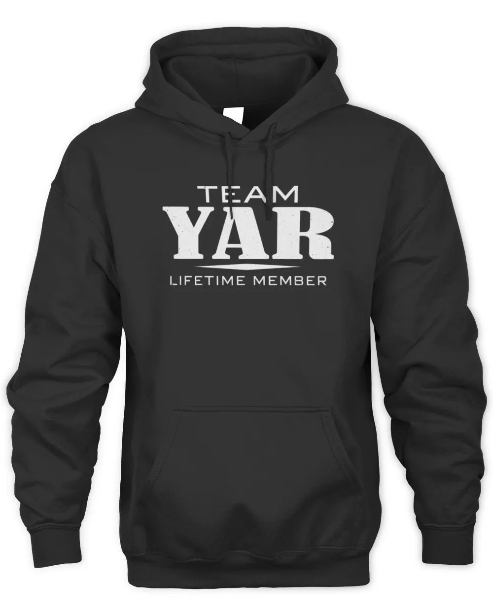 YAR BL62-K4-128 - Personalized “Team NAME Lifetime Member” - Unisex Hoodie - Black