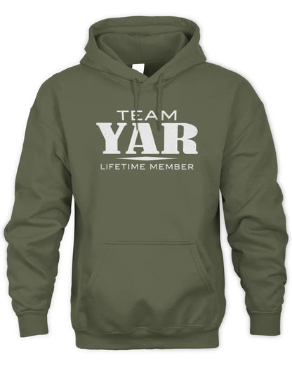 YAR BL62-K4-128 - Personalized “Team NAME Lifetime Member” - Unisex Hoodie - Military Green