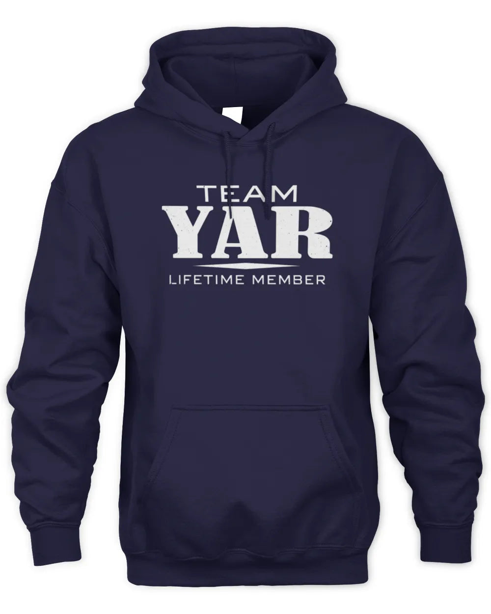 YAR BL62-K4-128 - Personalized “Team NAME Lifetime Member” - Unisex Hoodie - Navy