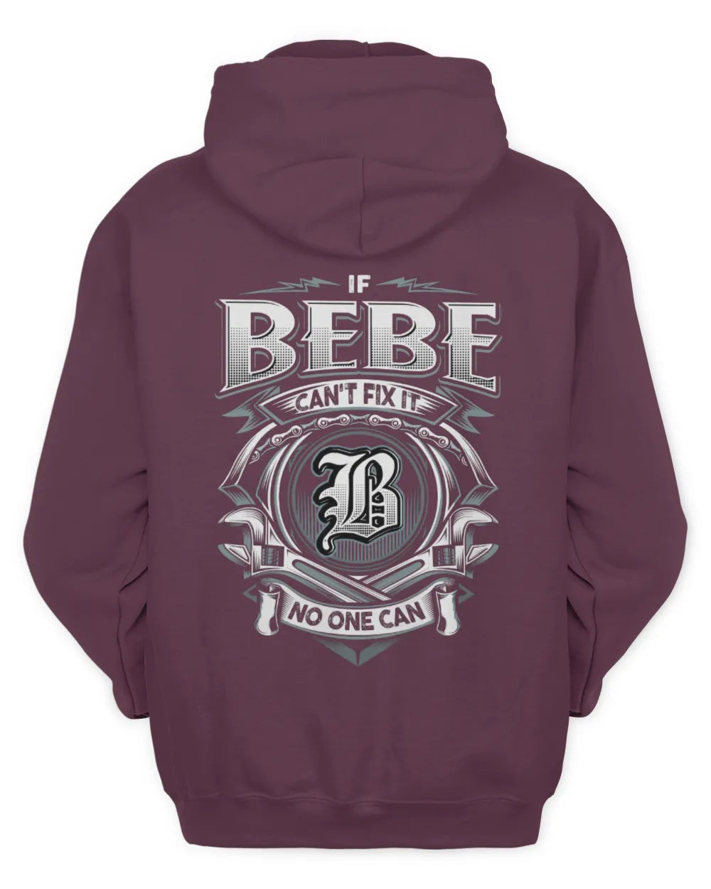 BEBE AP81-K4-626 - Personalized Ahmed Quote Apparel “If Ahmed Can't Fix It, No One Can” - Unisex Hoodie - Maroon