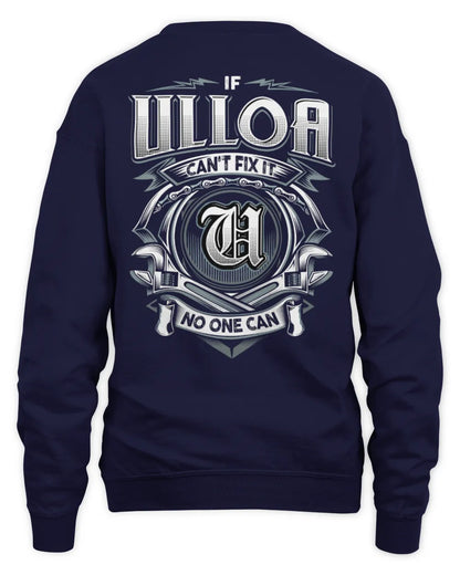 ULLOA AP81-K4-626 - Personalized Ahmed Quote Apparel “If Ahmed Can't Fix It, No One Can” - Unisex Sweatshirt - Navy