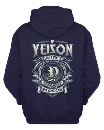 YEISON AP81-K4-626 - Personalized Ahmed Quote Apparel “If Ahmed Can't Fix It, No One Can” - Unisex Hoodie - Navy