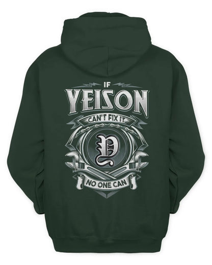 YEISON AP81-K4-626 - Personalized Ahmed Quote Apparel “If Ahmed Can't Fix It, No One Can” - Unisex Hoodie - Forest Green