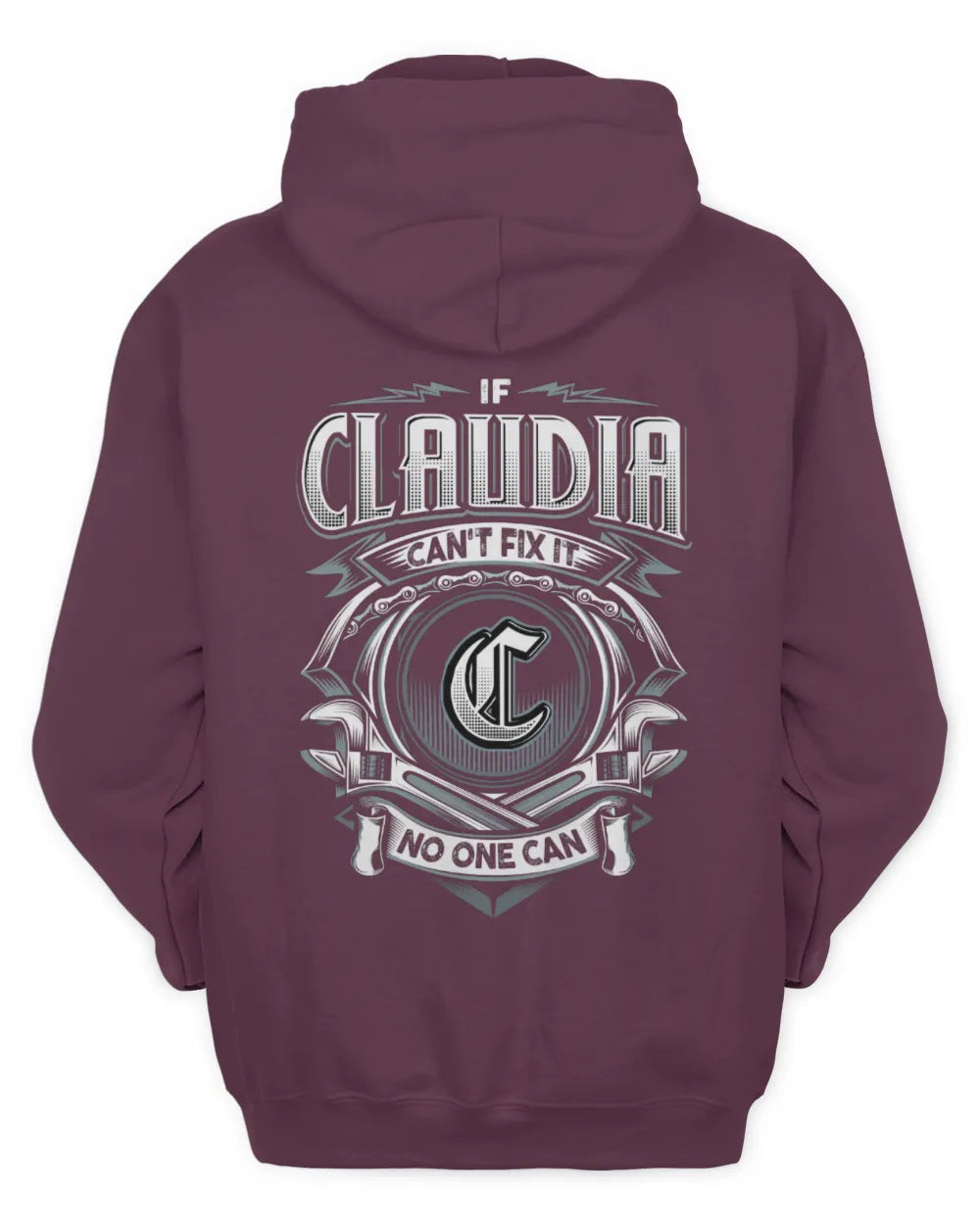 CLAUDIA AP81-K4-626 - Personalized Ahmed Quote Apparel “If Ahmed Can't Fix It, No One Can” - Unisex Hoodie - Maroon