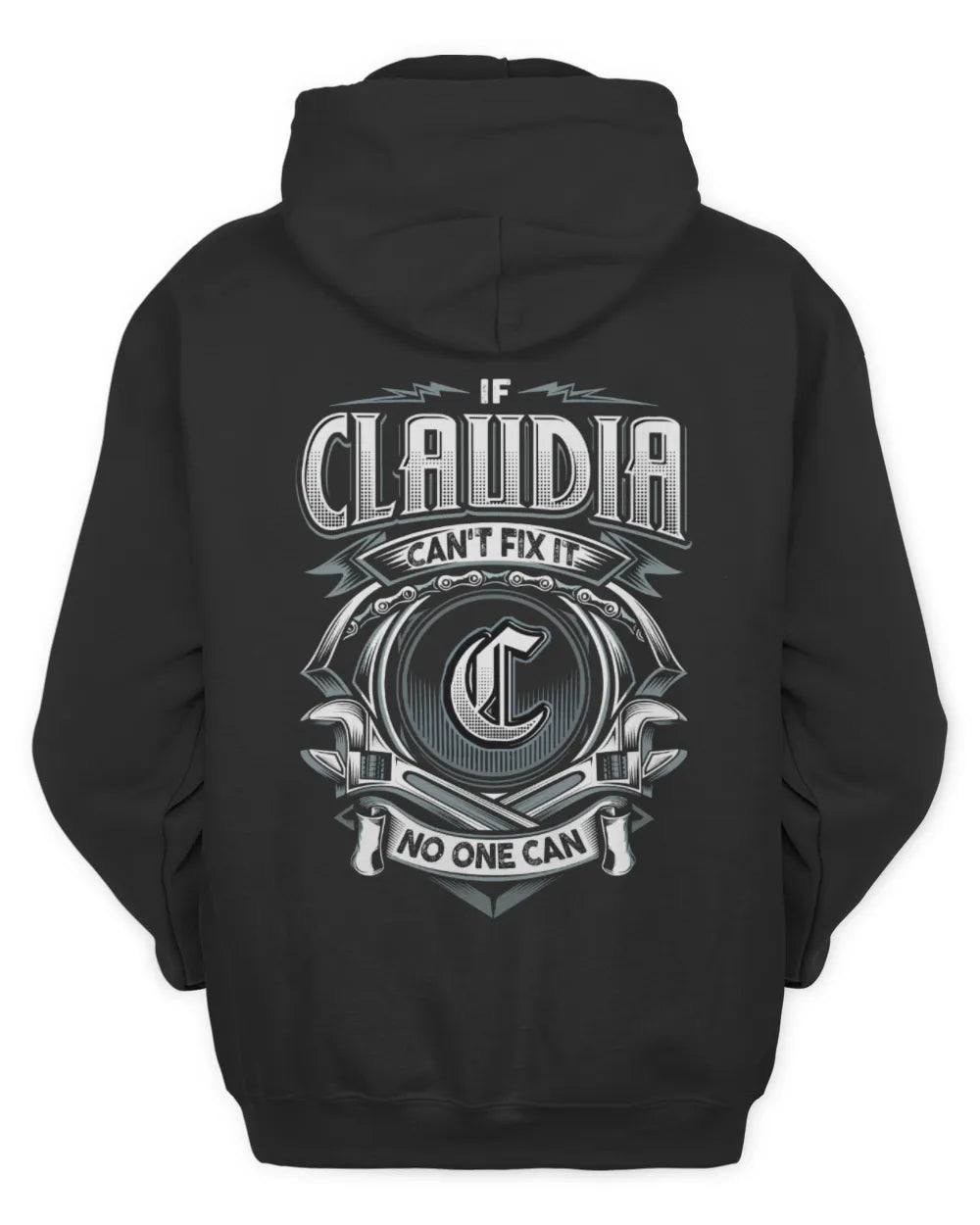 CLAUDIA AP81-K4-626 - Personalized Ahmed Quote Apparel “If Ahmed Can't Fix It, No One Can” - Unisex Hoodie - Black